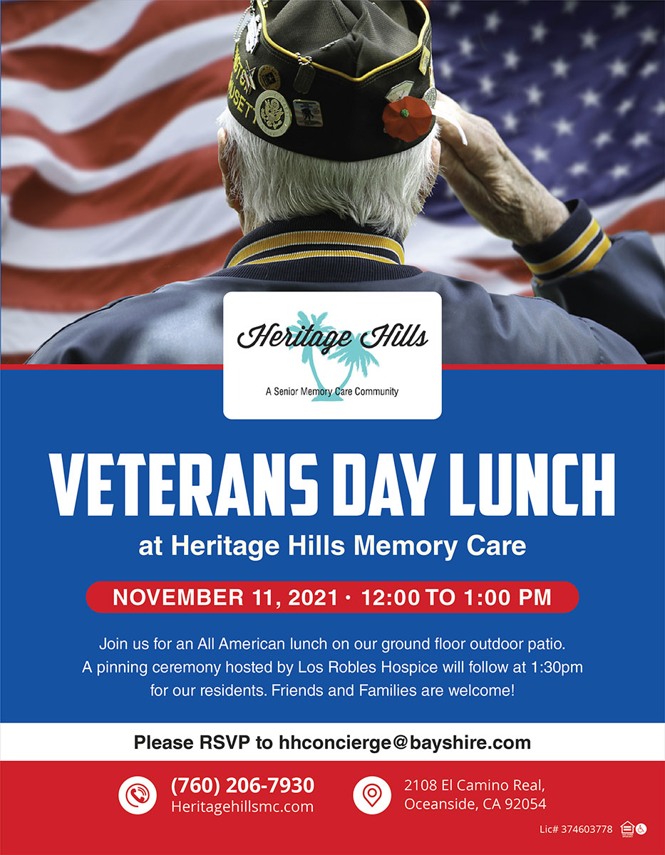 Veterans Day Lunch: Nov 11, 2021